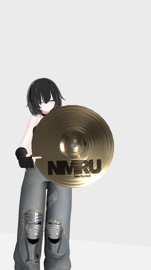 シンバルシールド! 3Dモデル【VRChat対応】|なめろうのおみせ 無料