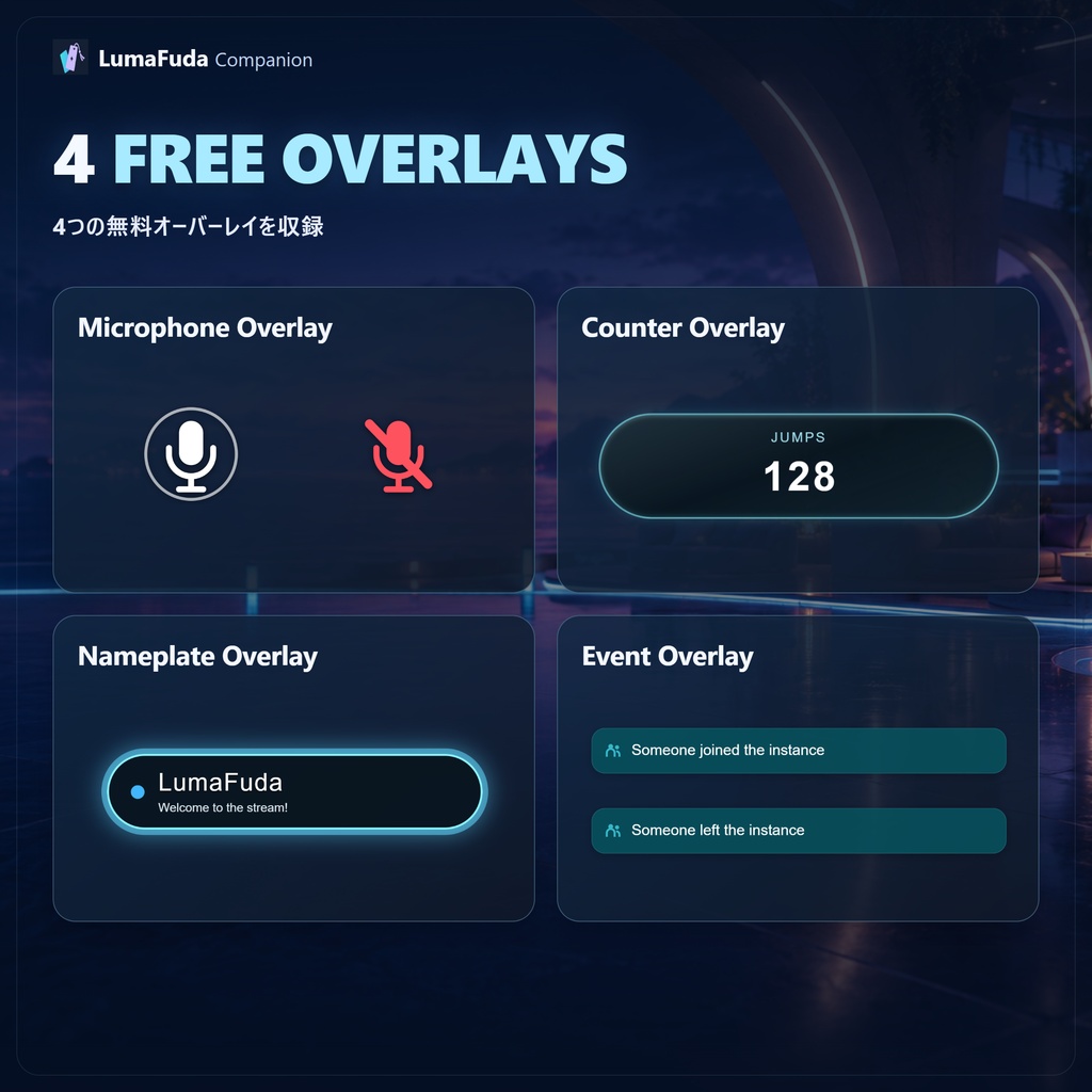VRChat Streaming Overlays | LumaFuda