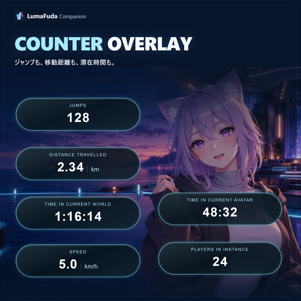 VRChat Streaming Overlays | LumaFuda
