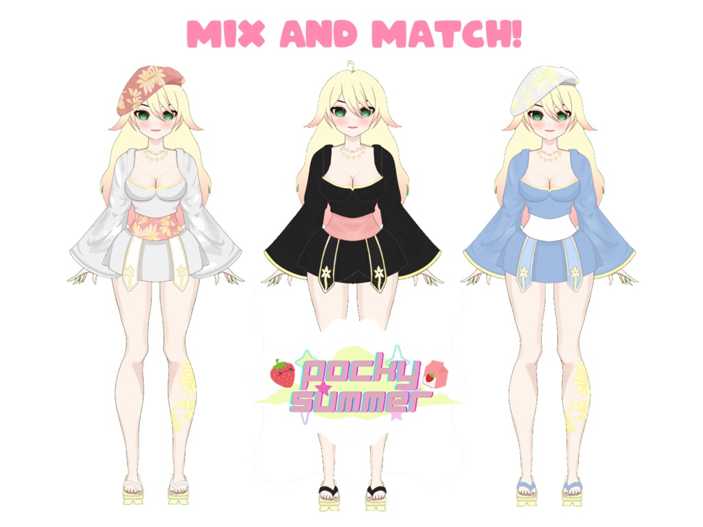 CUSTOMIZABLE VTUBER LIVE2D MODEL | Vbridger | Genshin Inspired