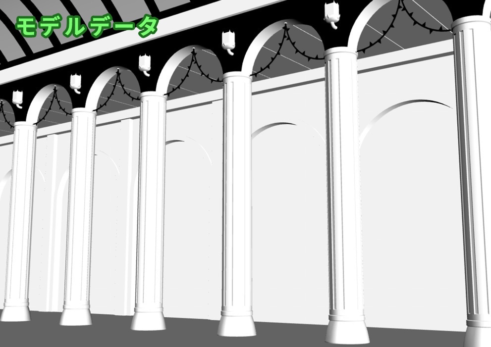 教室の柱モデルデータ