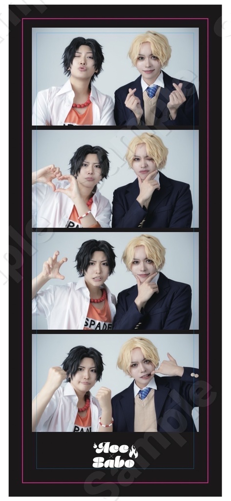 エース×サボ　4カット　ステッカー