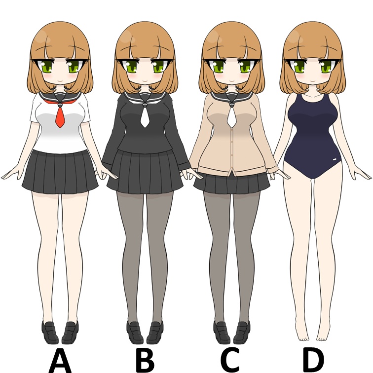立ち絵素材ポップD