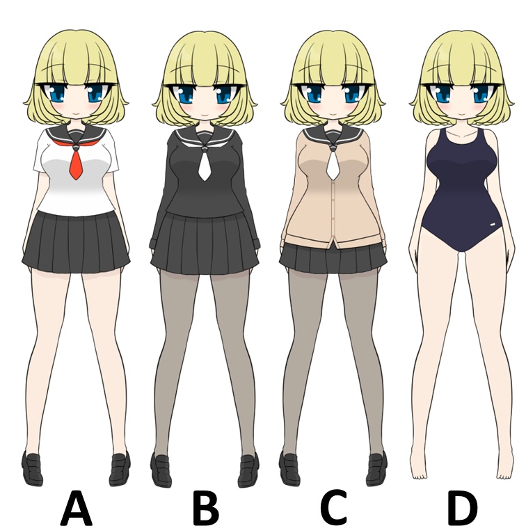 立ち絵素材ポップJ