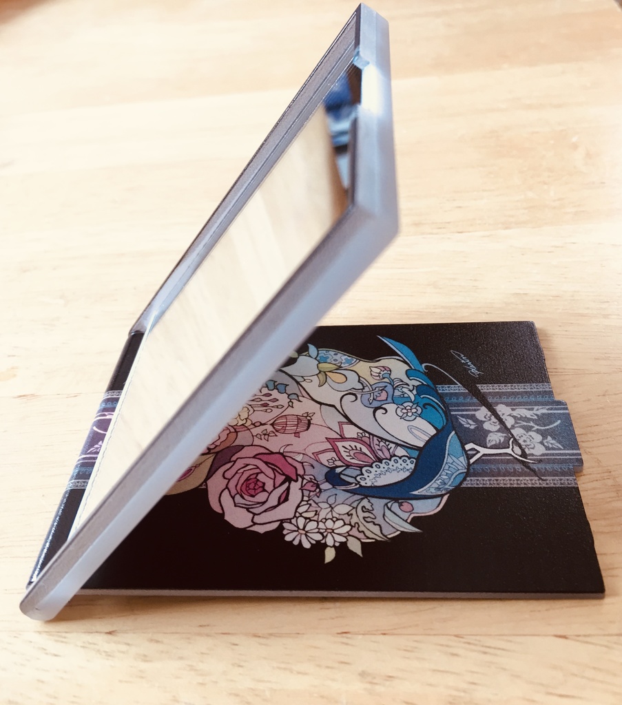 オリジナルミラー 花追い鳥