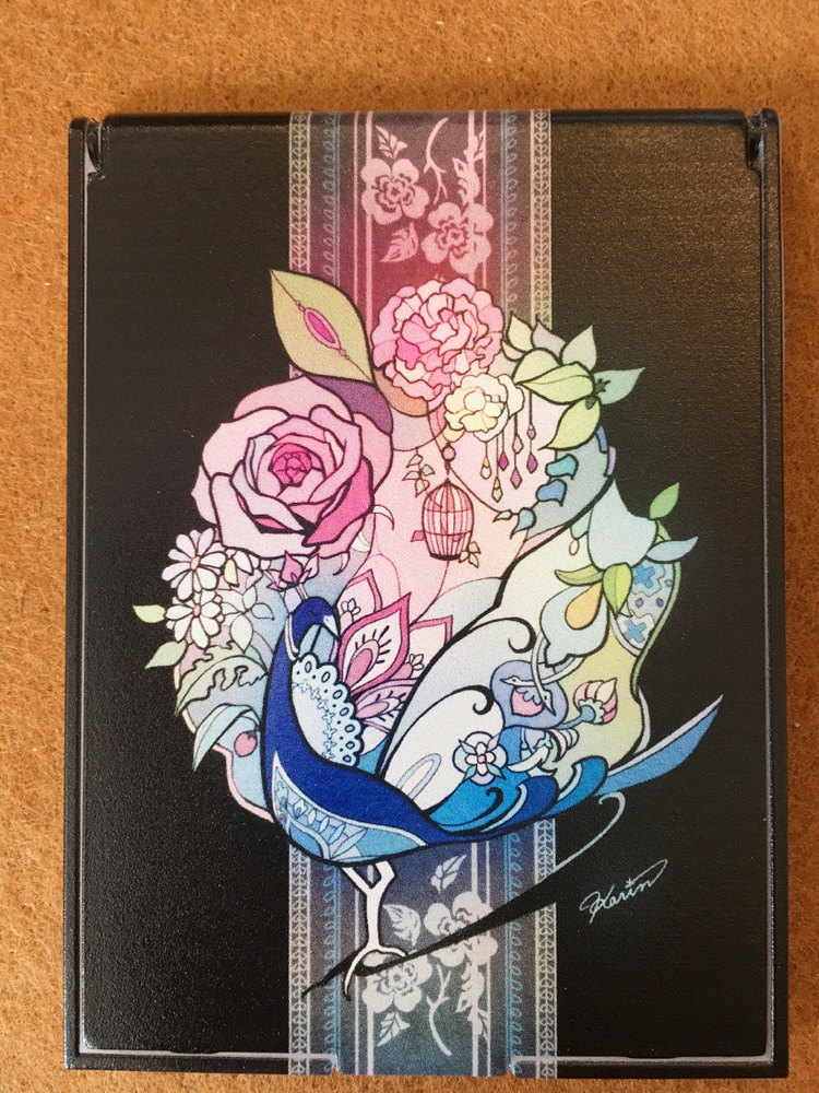 オリジナルミラー 花追い鳥