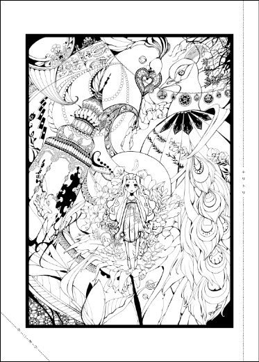 花凛の塗り絵〜印刷所さん応援編〜