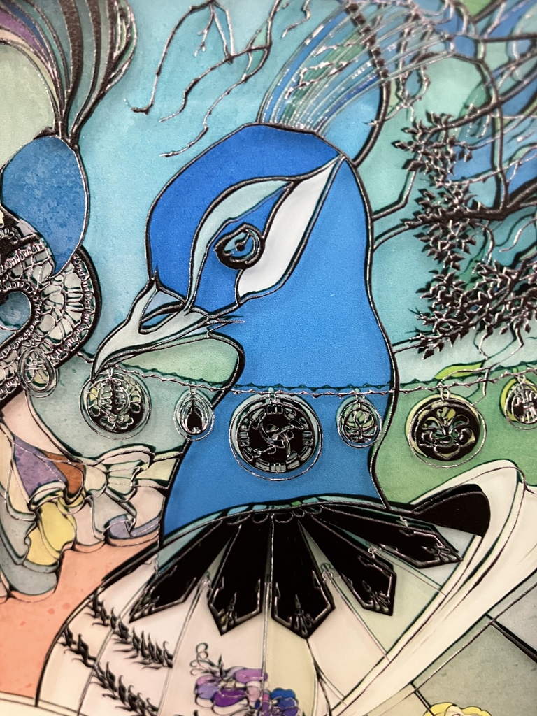 彩られた世界【個展展示アクリル作品】