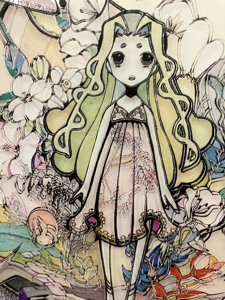 彩られた世界【個展展示アクリル作品】