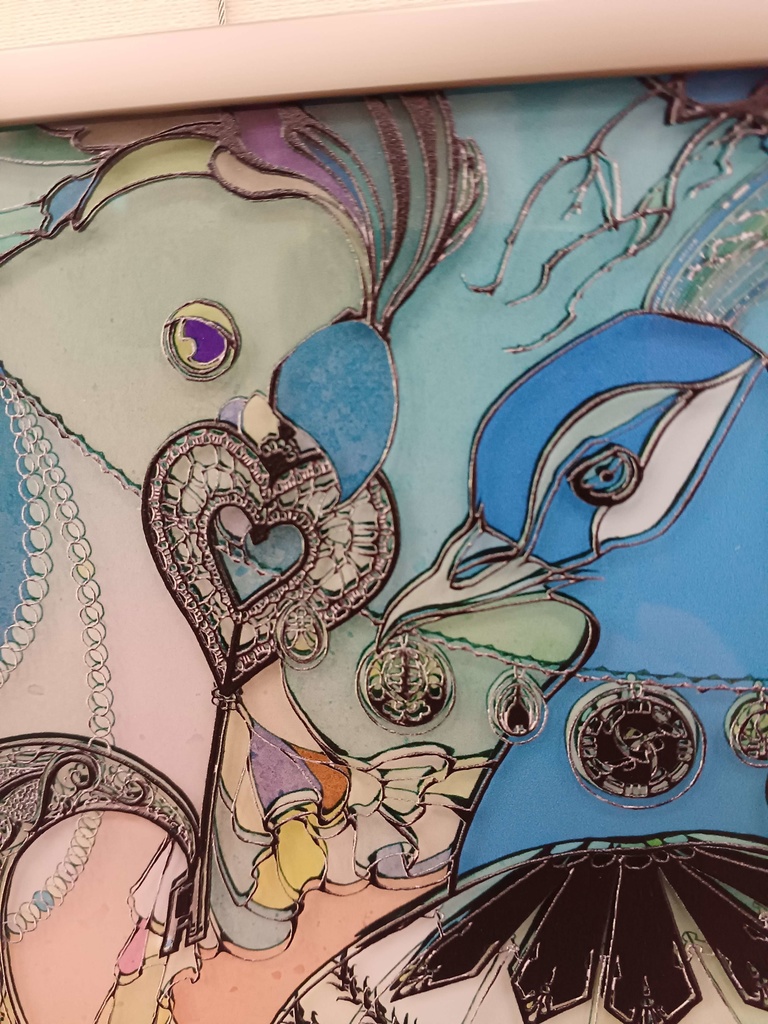 彩られた世界【個展展示アクリル作品】