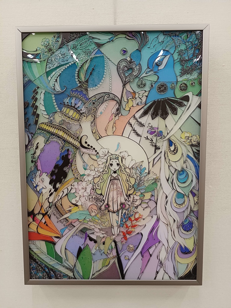 彩られた世界【個展展示アクリル作品】