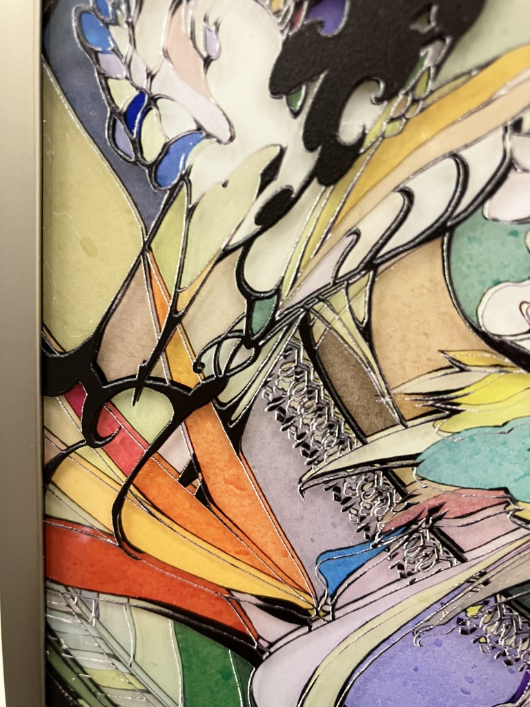 彩られた世界【個展展示アクリル作品】