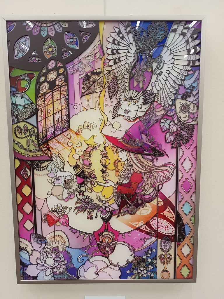 【SOLD】ともしび【個展展示アクリル作品】