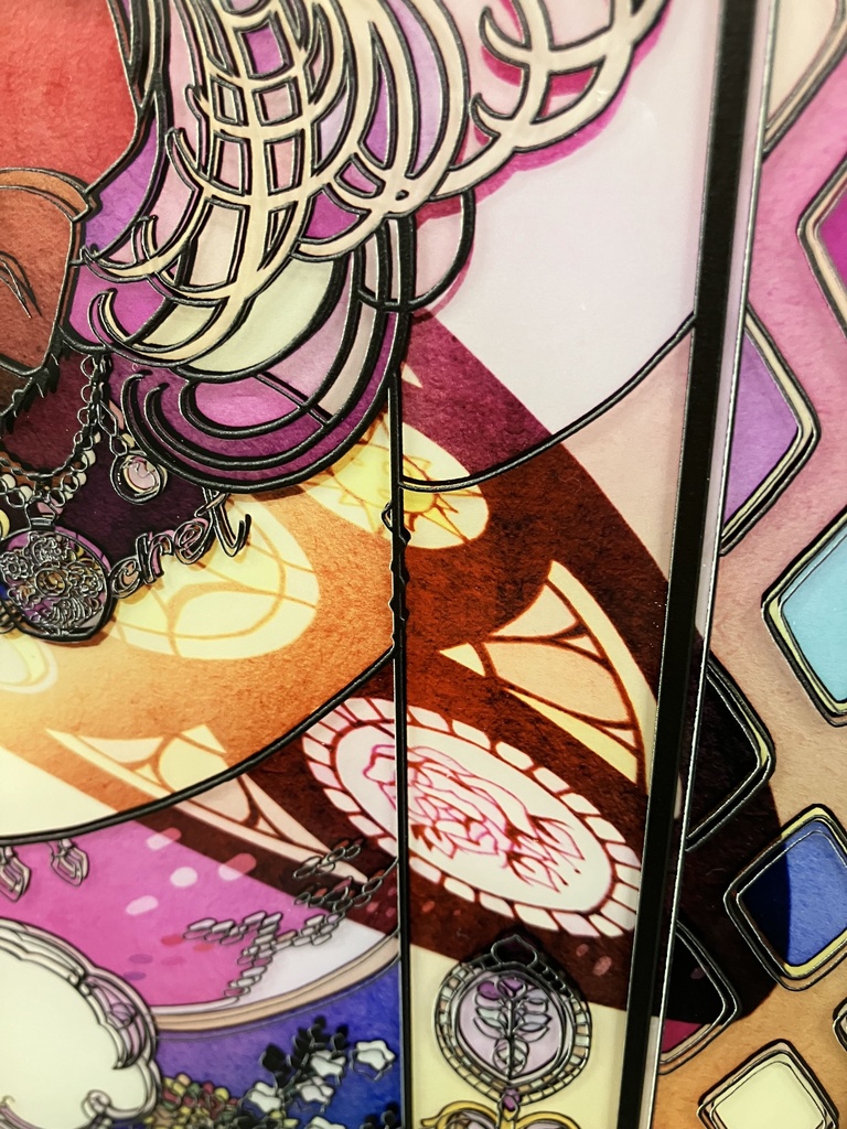 【SOLD】ともしび【個展展示アクリル作品】