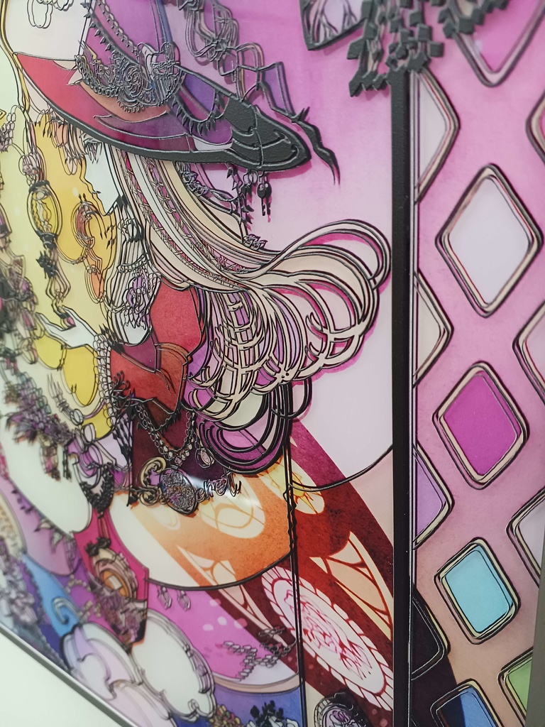 【SOLD】ともしび【個展展示アクリル作品】