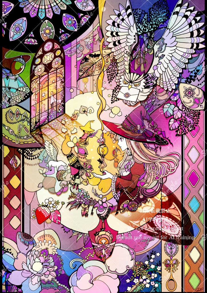 【SOLD】ともしび【個展展示アクリル作品】