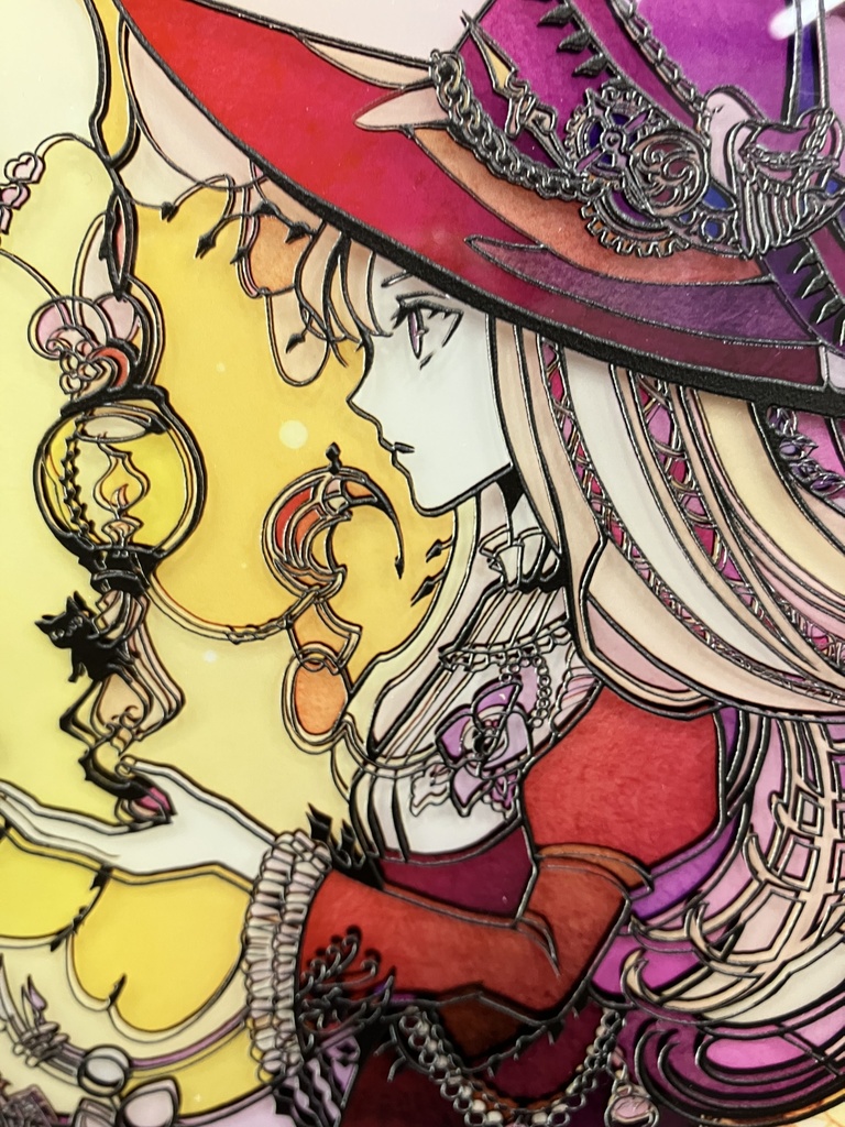 【SOLD】ともしび【個展展示アクリル作品】