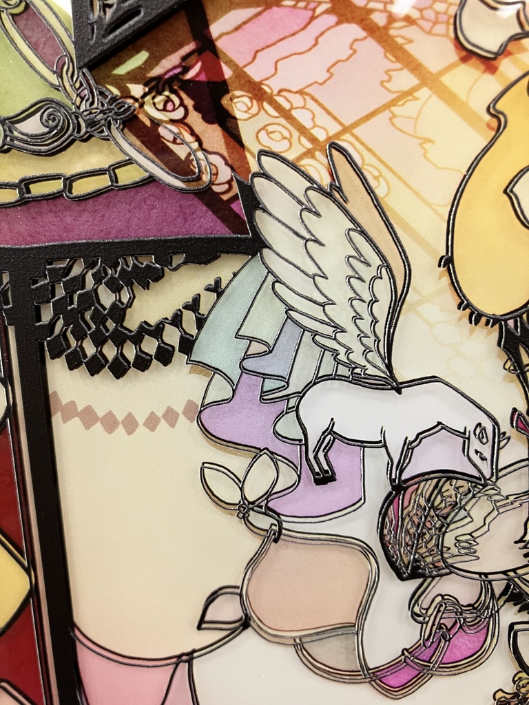 【SOLD】ともしび【個展展示アクリル作品】