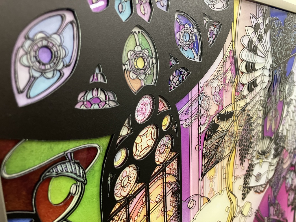 【SOLD】ともしび【個展展示アクリル作品】