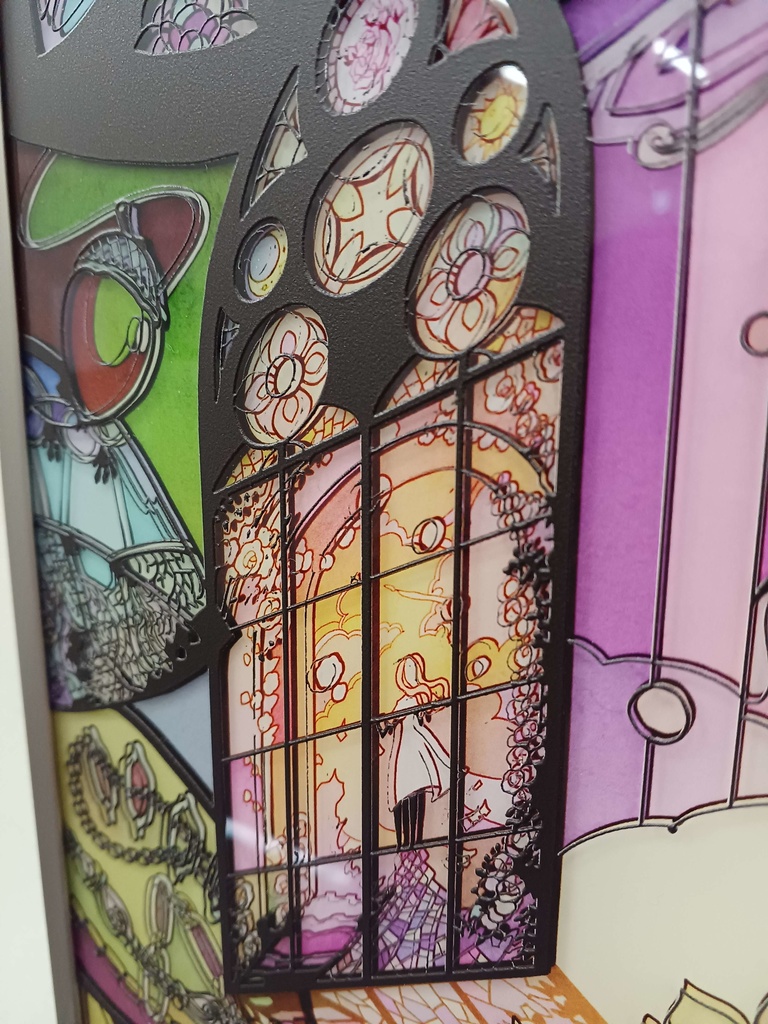 【SOLD】ともしび【個展展示アクリル作品】