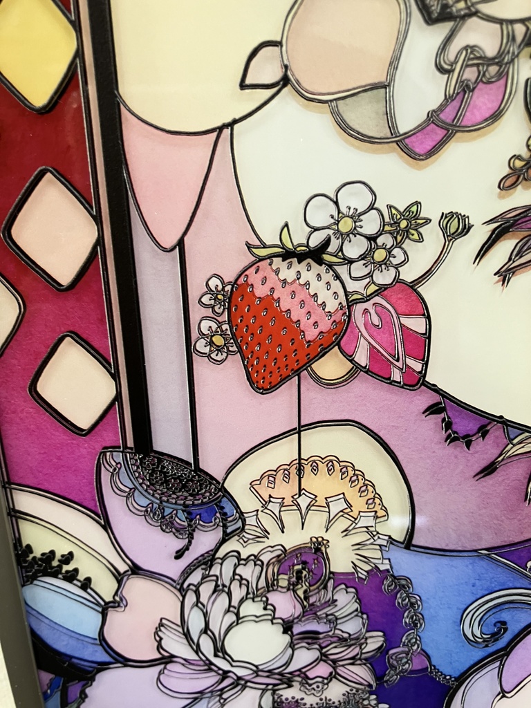 【SOLD】ともしび【個展展示アクリル作品】