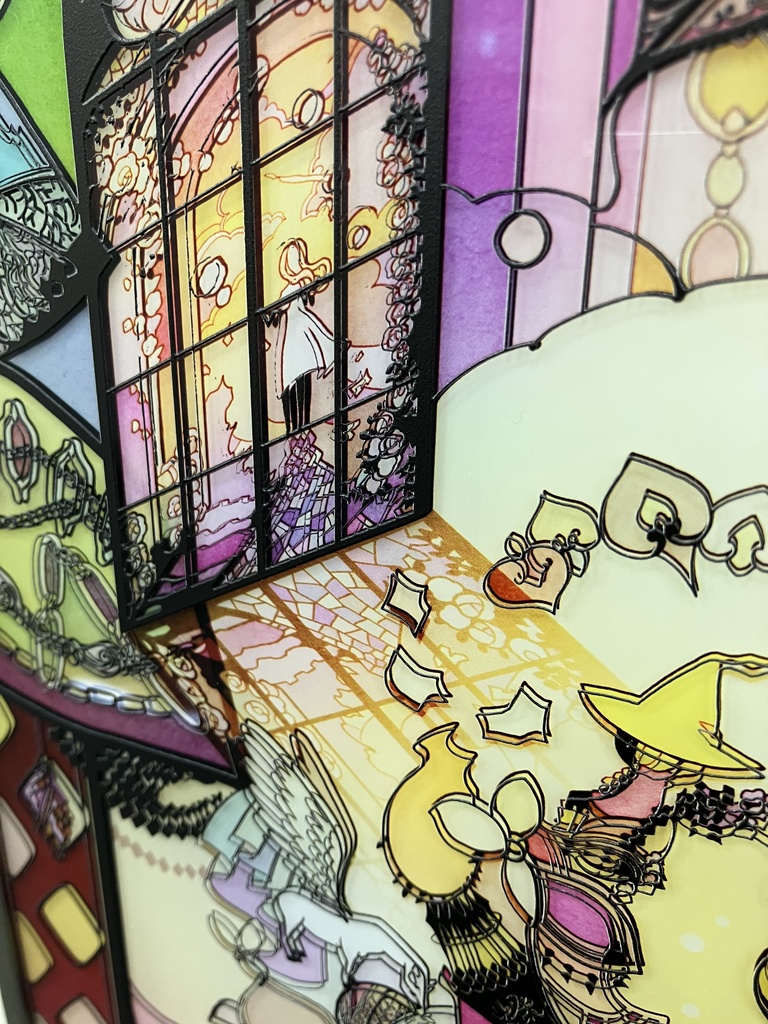 【SOLD】ともしび【個展展示アクリル作品】