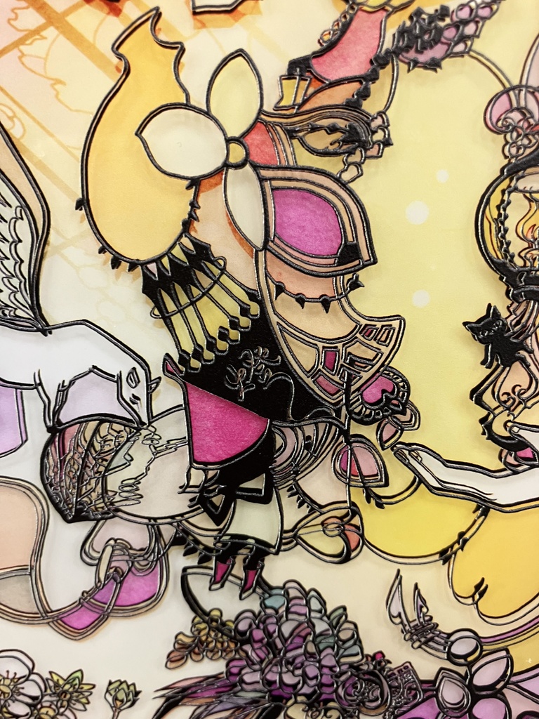 【SOLD】ともしび【個展展示アクリル作品】