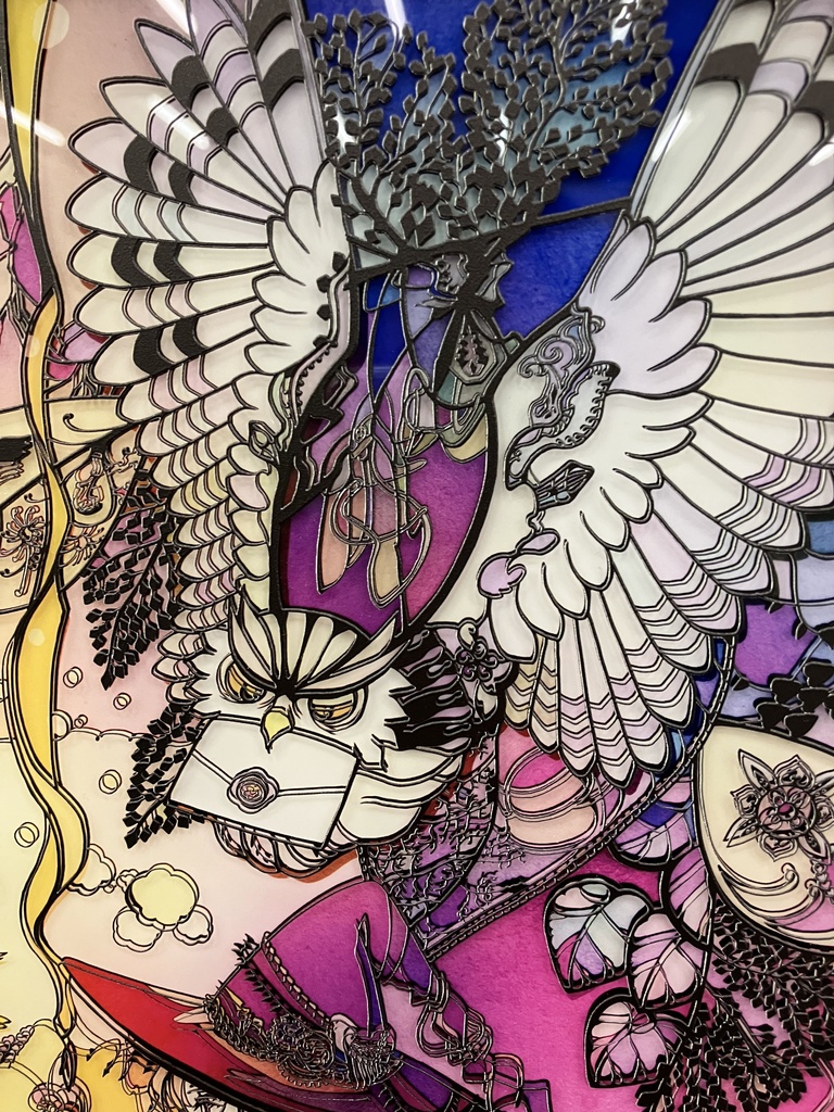 【SOLD】ともしび【個展展示アクリル作品】