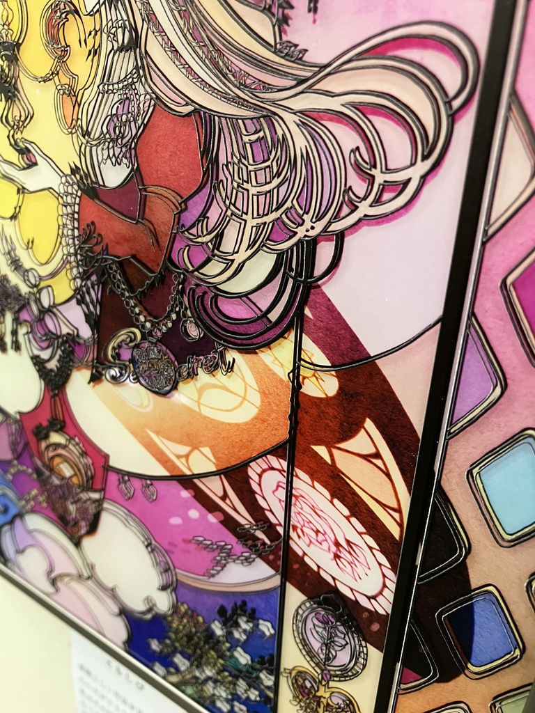 【SOLD】ともしび【個展展示アクリル作品】