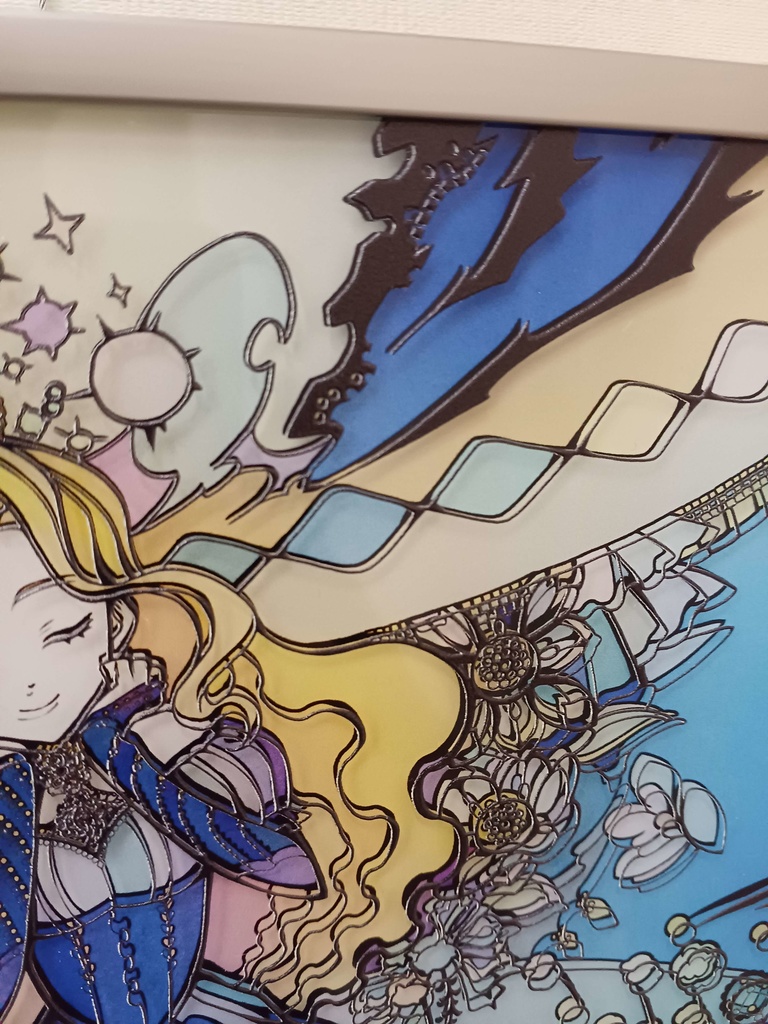 香りに夢を見て【個展展示アクリル作品】