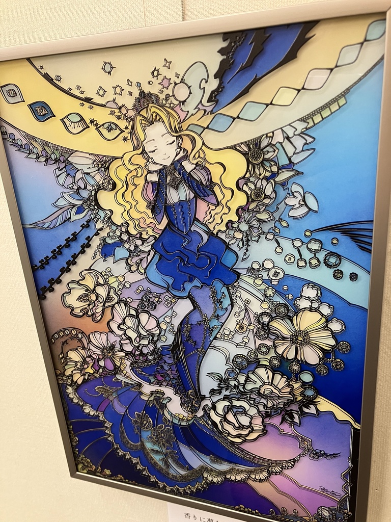 香りに夢を見て【個展展示アクリル作品】