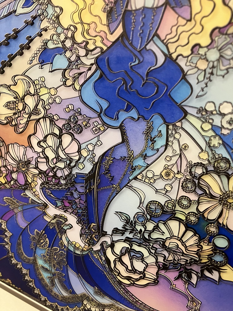 香りに夢を見て【個展展示アクリル作品】