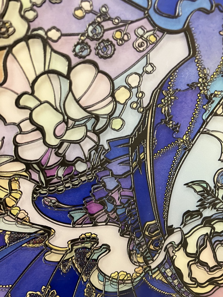 香りに夢を見て【個展展示アクリル作品】