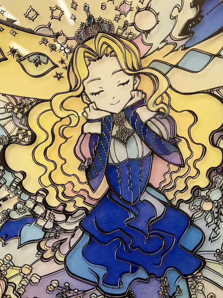 香りに夢を見て【個展展示アクリル作品】