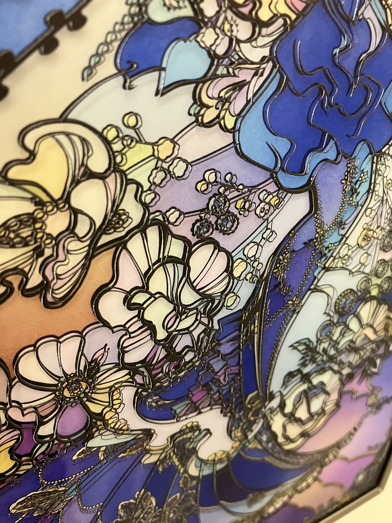 香りに夢を見て【個展展示アクリル作品】