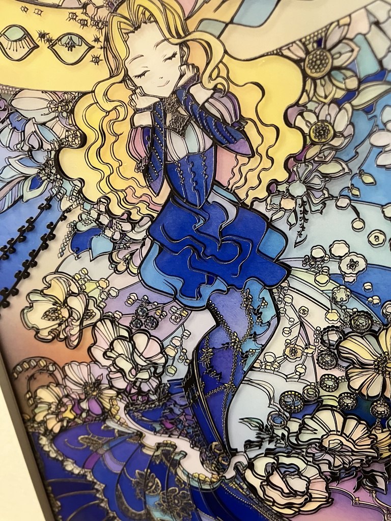 香りに夢を見て【個展展示アクリル作品】