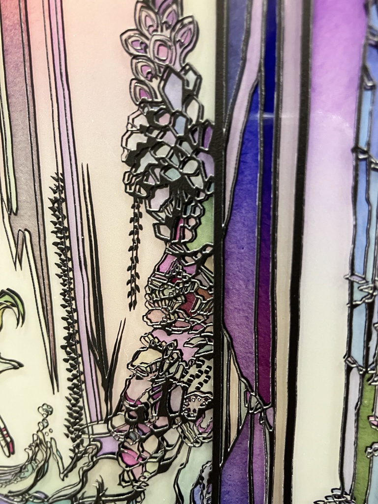 嘘つきな森【個展展示アクリル作品】