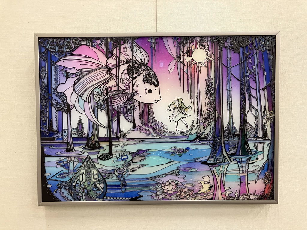 嘘つきな森【個展展示アクリル作品】