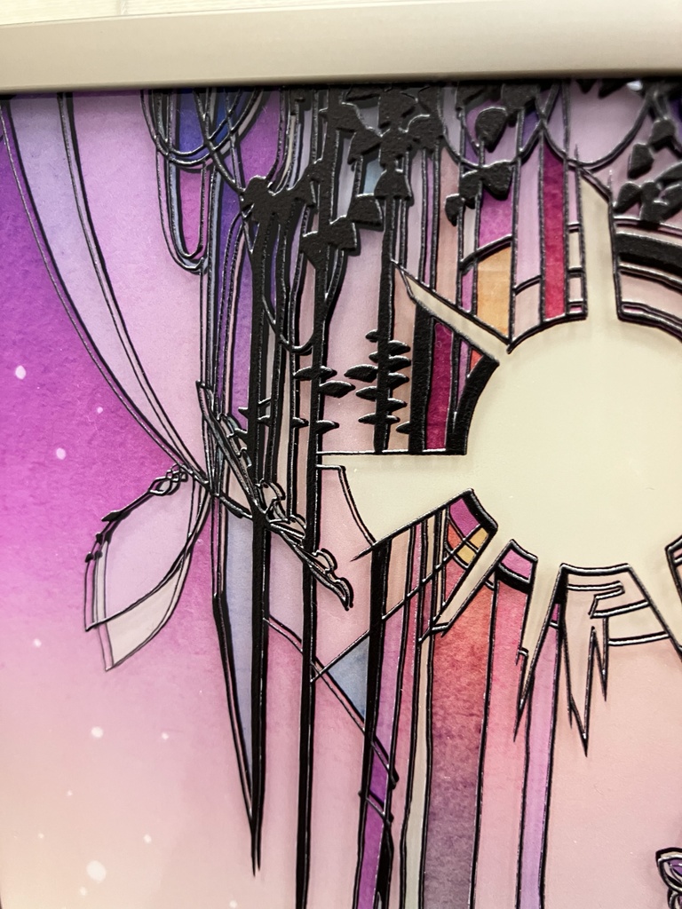 嘘つきな森【個展展示アクリル作品】