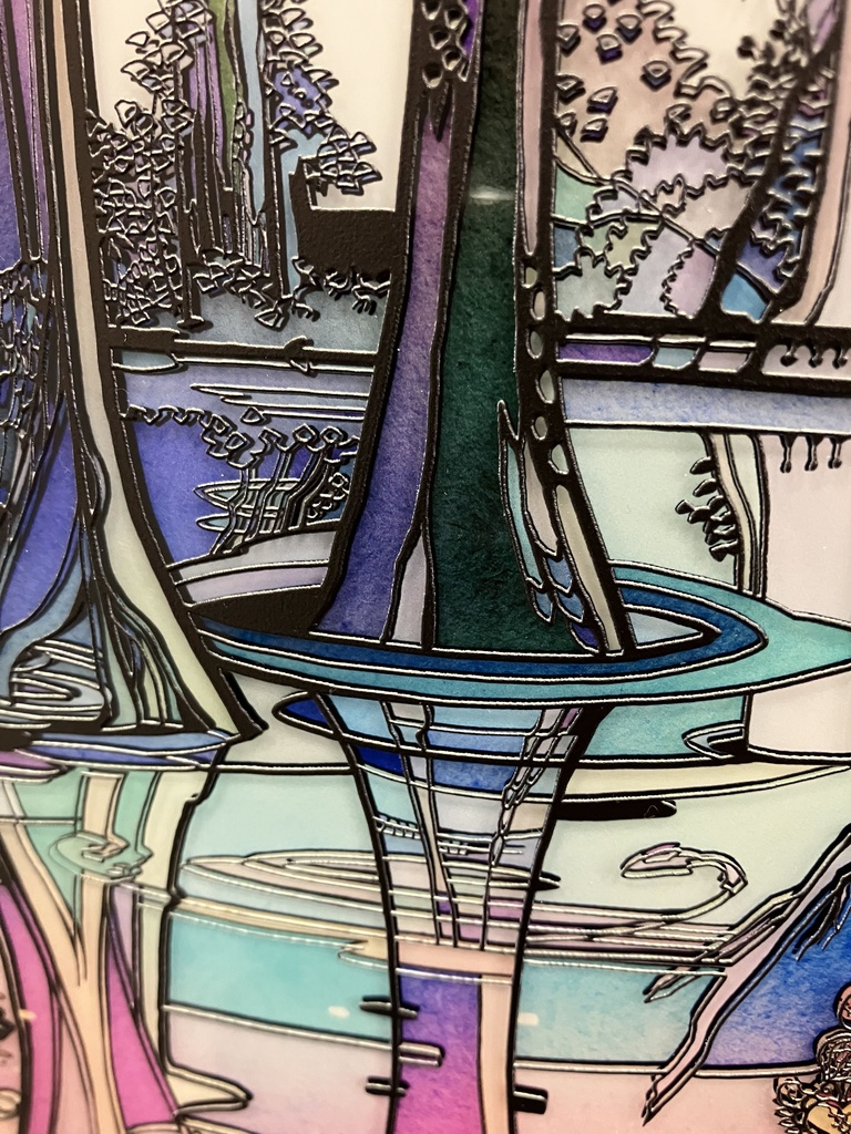 嘘つきな森【個展展示アクリル作品】