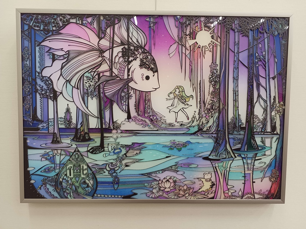 嘘つきな森【個展展示アクリル作品】