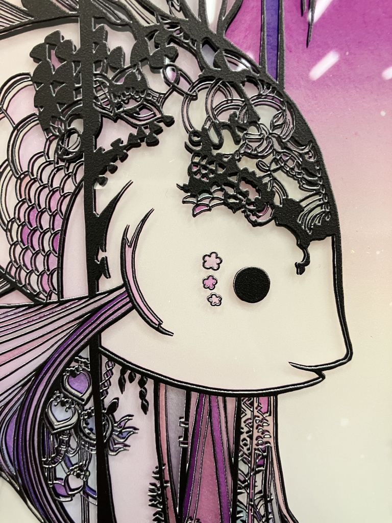 嘘つきな森【個展展示アクリル作品】