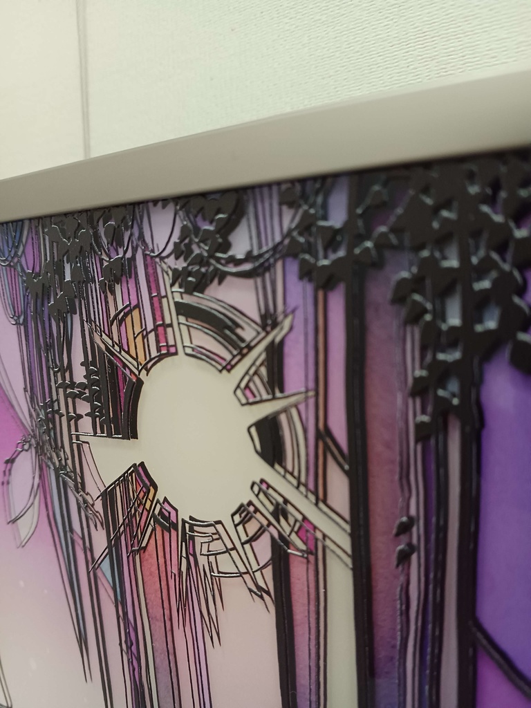 嘘つきな森【個展展示アクリル作品】