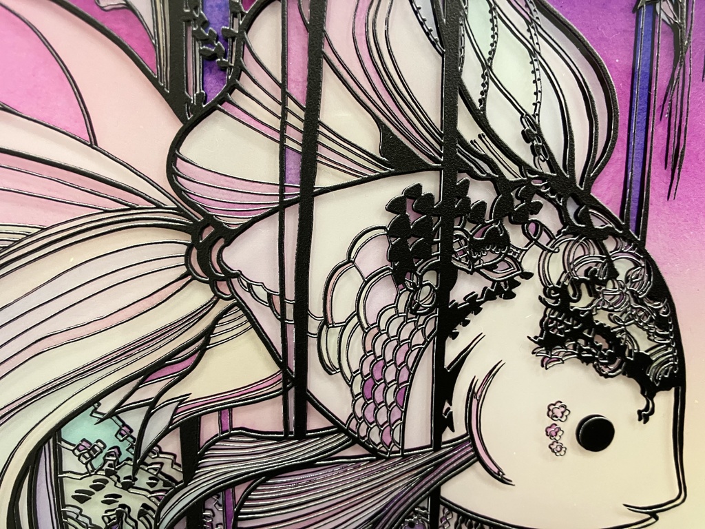 嘘つきな森【個展展示アクリル作品】