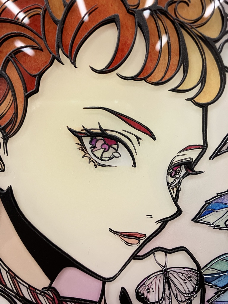 がくあじさい【個展展示アクリル作品】