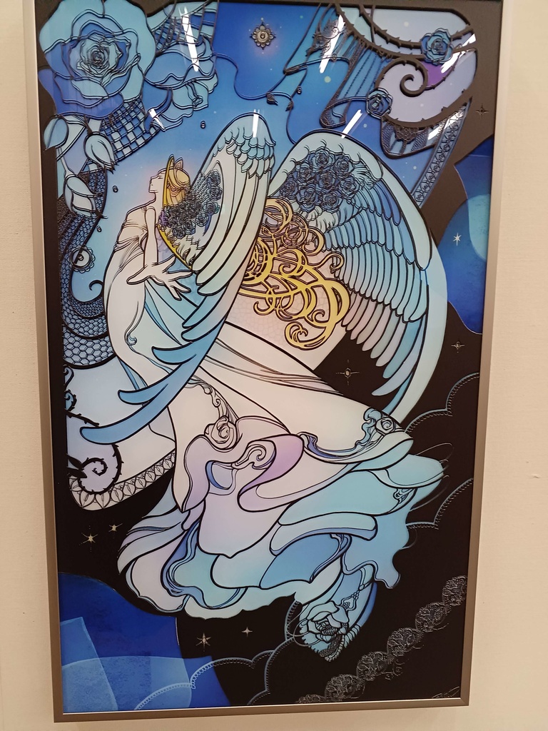 Blue Rose【個展展示アクリル作品】