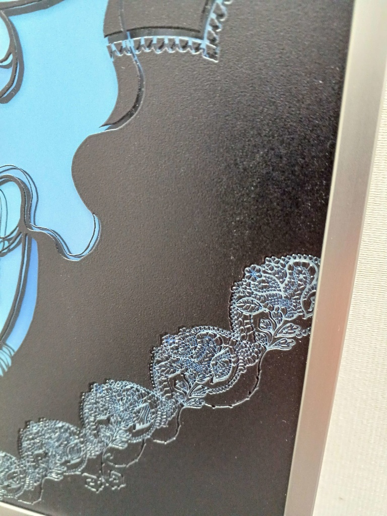 Blue Rose【個展展示アクリル作品】