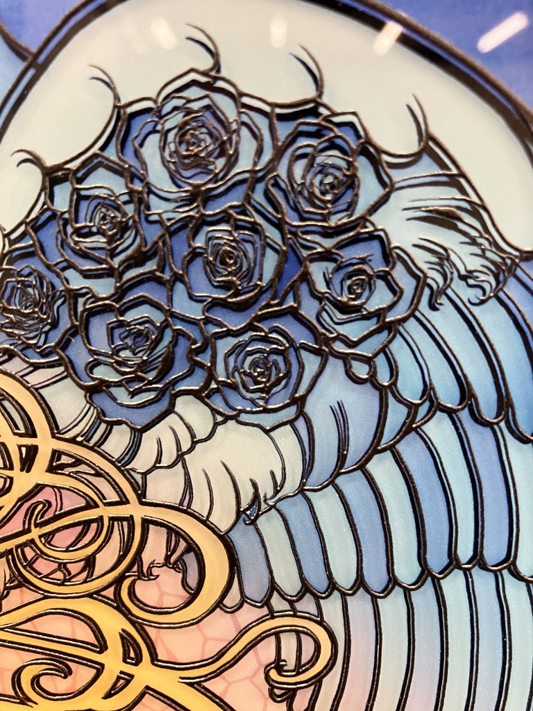 Blue Rose【個展展示アクリル作品】