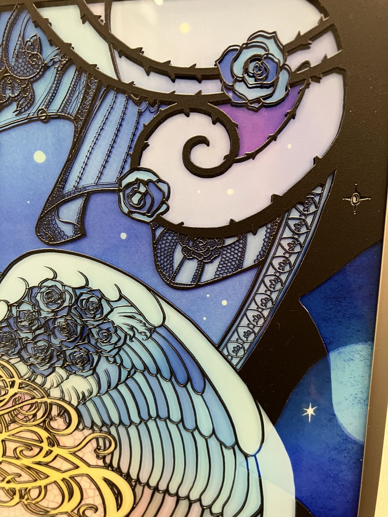 Blue Rose【個展展示アクリル作品】