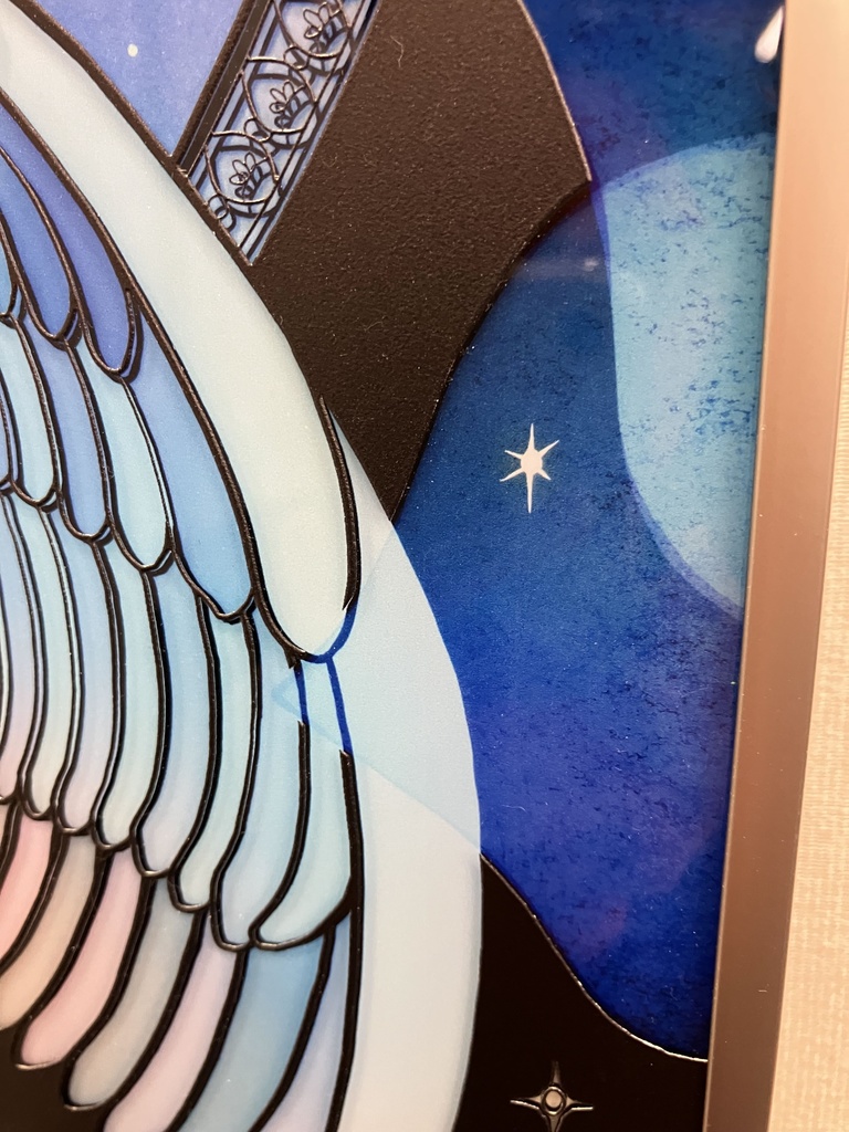 Blue Rose【個展展示アクリル作品】